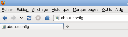Page de configuration de Firefox