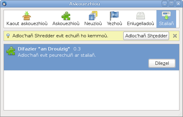 Redémarrage de Thunderbird